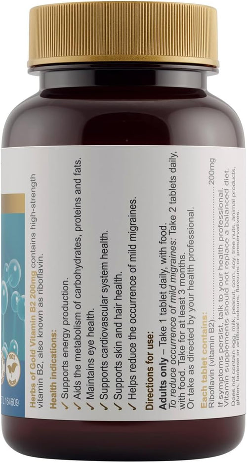 200Mg Vitamin B2 60 Tablets