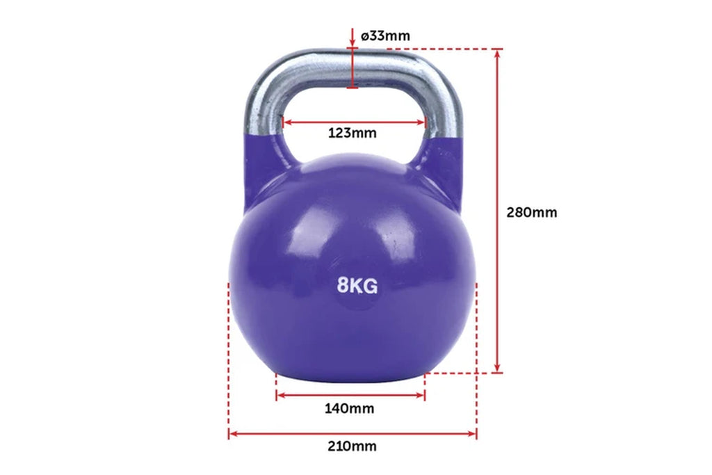 8Kg Pro-Grade Steel Kettlebell