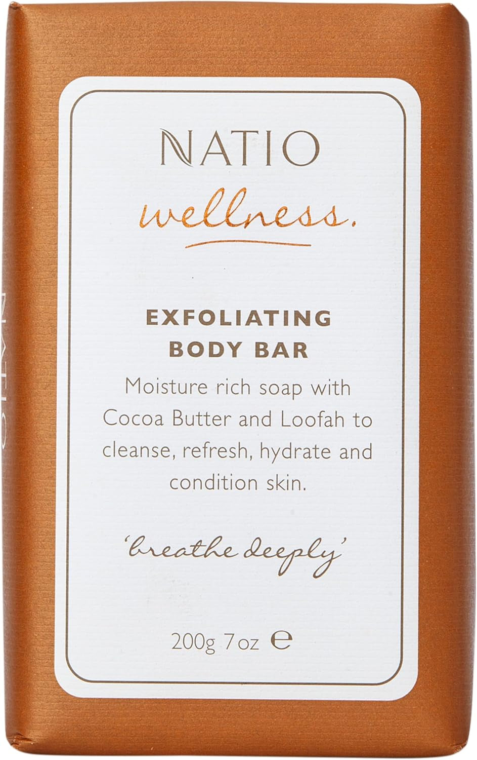 Australia Wellness Exfoliating Body Bar 200G - Face and Body Exfoliating Bar, Skin Softening Body Scrub - Made in Australia