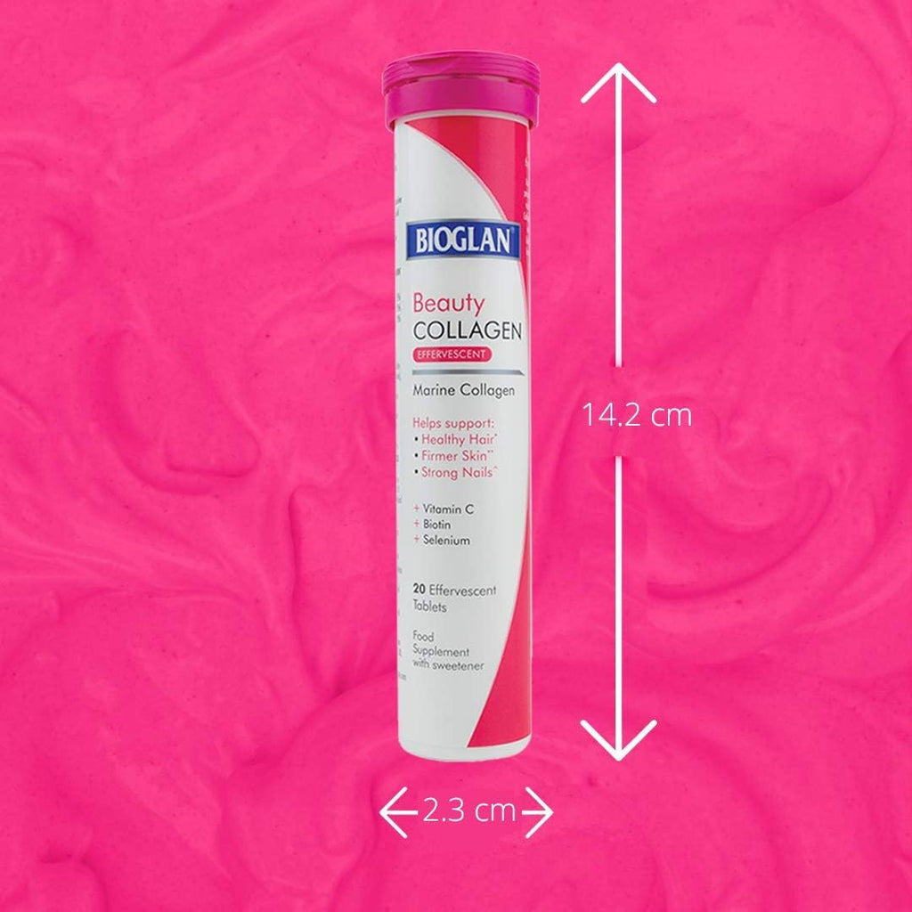 Collagen Effervescent | 1000Mg | Hydrolysed Marine Collagen | Biotin | Selenium & Vitamin C | 20 Berry Flavoured Effervescent