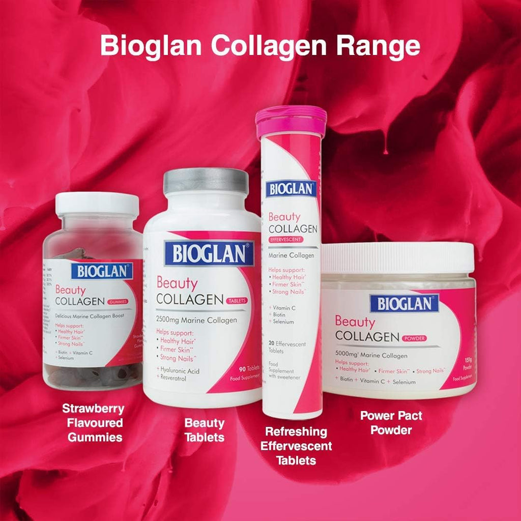 Collagen Effervescent | 1000Mg | Hydrolysed Marine Collagen | Biotin | Selenium & Vitamin C | 20 Berry Flavoured Effervescent