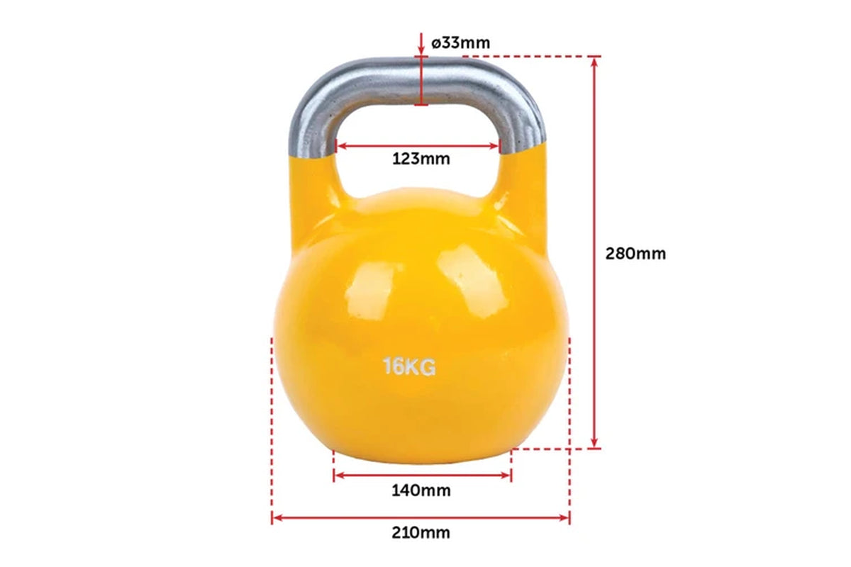 16Kg Pro-Grade Steel Kettlebell