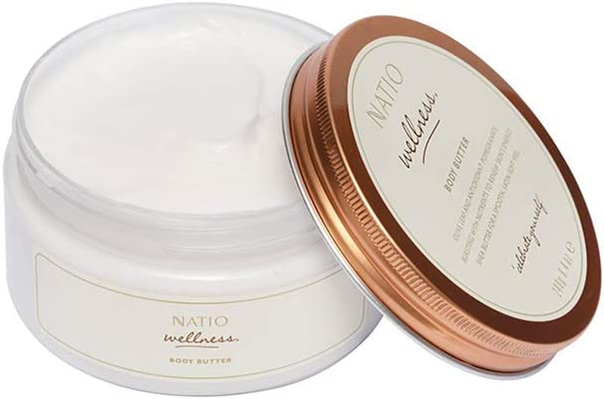 Australia Wellness Body Butter 240G - Cocoa Butter, Shea Butter, Pomegranate & Olive Leaf - Intensively Hydrating, Smoothing & Replenishing - Made in Australia