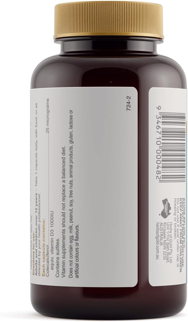 Vitamin D3 1000 240 Capsules, 240 Count