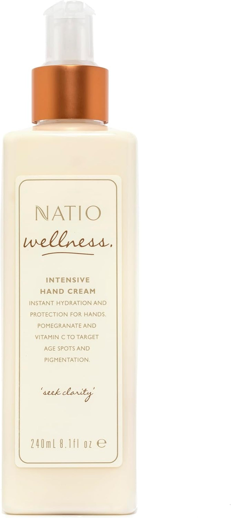 Australia Wellness Intensive Hand Cream 260Ml - Softening Hand Cream for Age Spots & Hard Working Hands - Pomegranate & Mandarin - Made in Australia