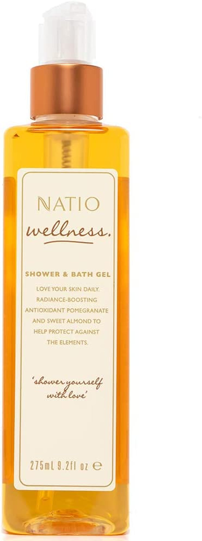 Australia Wellness Shower & Bath Gel 275Ml - Pomegranate, Sweet Almond, Honey & Coconut Body Wash - Hydrating, Cleansing & Replenishing - Made in Australia
